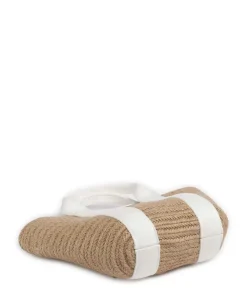 Meria Umhängetasche Bast beige/weiß