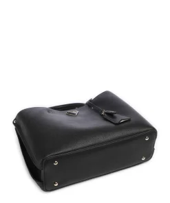 Meridian Handtasche Lederimitat schwarz