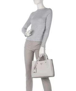 Meridian Handtasche Lederimitat creme