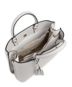Meridian Handtasche Lederimitat creme