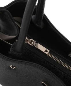 Meridian Schultertasche Lederimitat schwarz