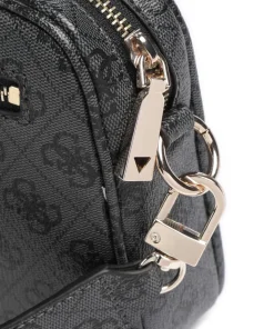 Meridian Umhängetasche Lederimitat dunkelgrau