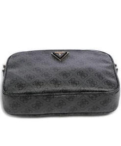 Meridian Umhängetasche Lederimitat dunkelgrau