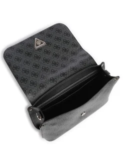 Meridian Umhängetasche Lederimitat dunkelgrau