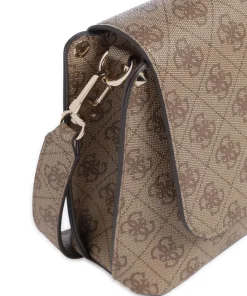 Meridian Umhängetasche Lederimitat hellbraun