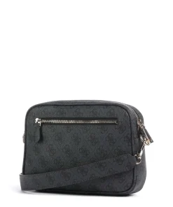Meridian Umhängetasche Lederimitat dunkelgrau