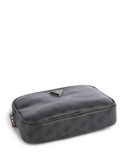 Meridian Umhängetasche Lederimitat dunkelgrau