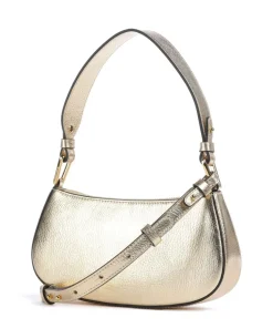 Merveille Schultertasche genarbtes Leder gold