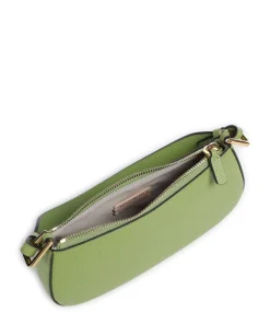 Merveille Schultertasche genarbtes Leder grün
