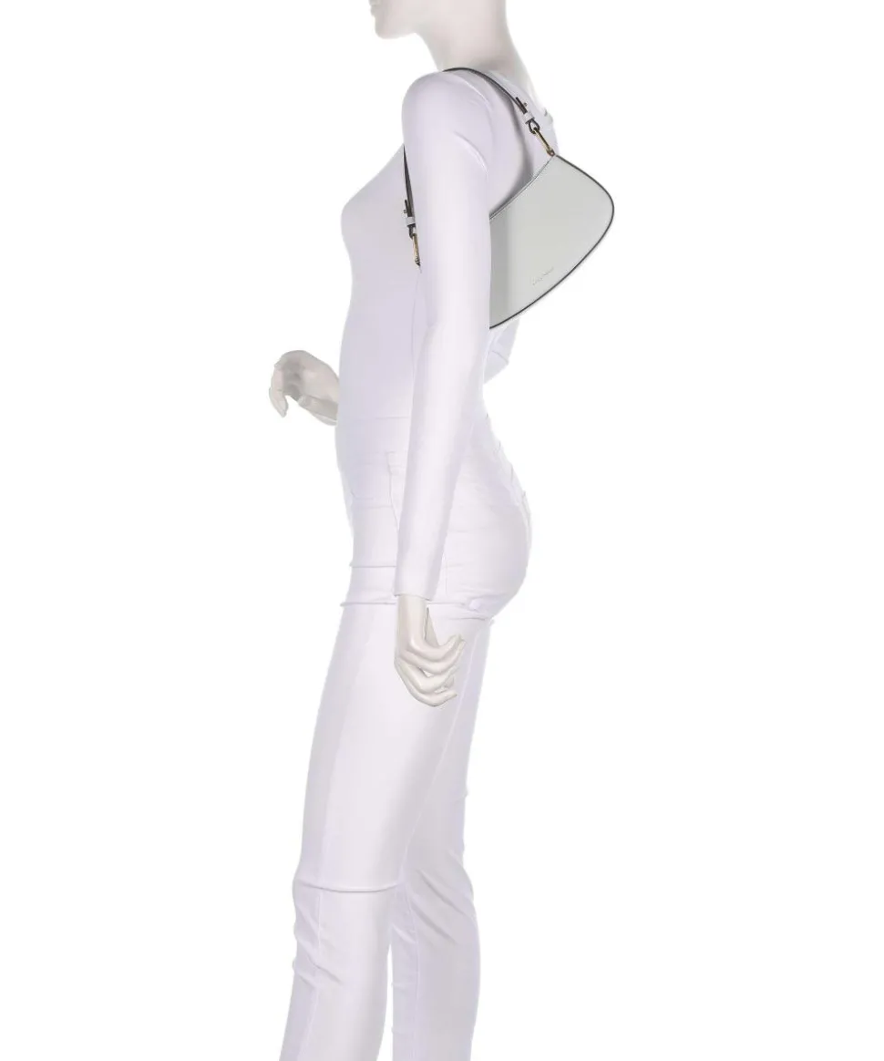 Merveille Schultertasche genarbtes Leder hellblau