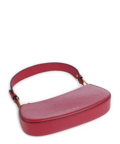 Merveille Schultertasche genarbtes Leder rot
