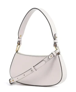 Merveille Schultertasche genarbtes Leder weiß