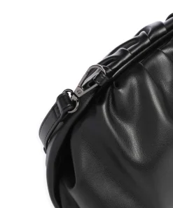 Mila Clutch Lederimitat schwarz