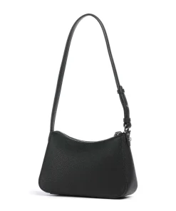 Mila Mini Schultertasche Lederimitat schwarz