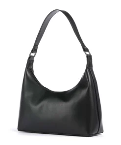 Mila Schultertasche Lederimitat schwarz