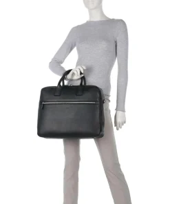 Milano Aktentasche 15″ genarbtes Rindsleder schwarz