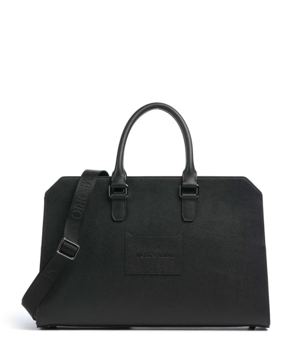 Milano Aktentasche 14″ genarbtes Rindsleder schwarz