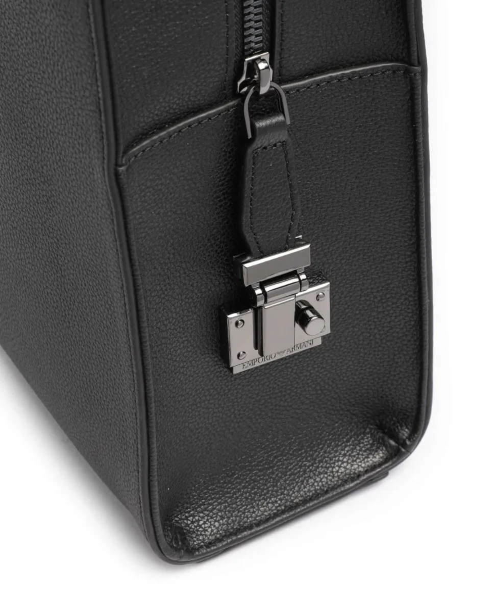 Milano Aktentasche 14″ genarbtes Rindsleder schwarz