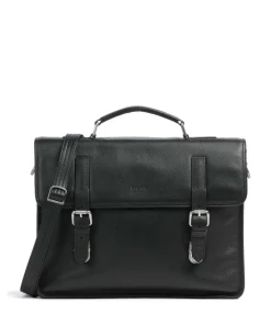 Milano Aktentasche fein genarbtes Rindsleder schwarz