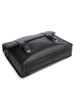 Milano Aktentasche fein genarbtes Rindsleder schwarz