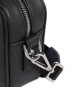 Milano AMA Umhängetasche genarbtes Rindsleder schwarz