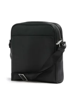 Milano Eco Umhängetasche Lederimitat schwarz