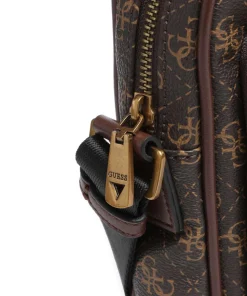 Milano Eco Umhängetasche Lederimitat dunkelbraun