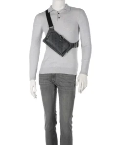 Milano 4G Eco Gürteltasche Lederimitat anthrazit