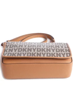 Milano Seventh Avenue Umhängetasche Lederimitat, genarbtes Rindsleder braun