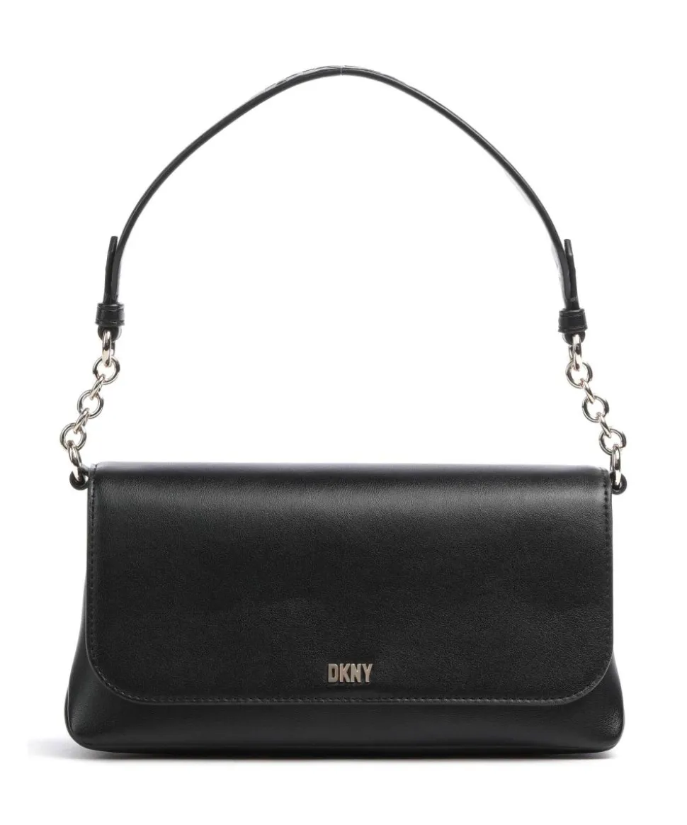 Milano The Village Schultertasche fein genarbtes Rindsleder schwarz