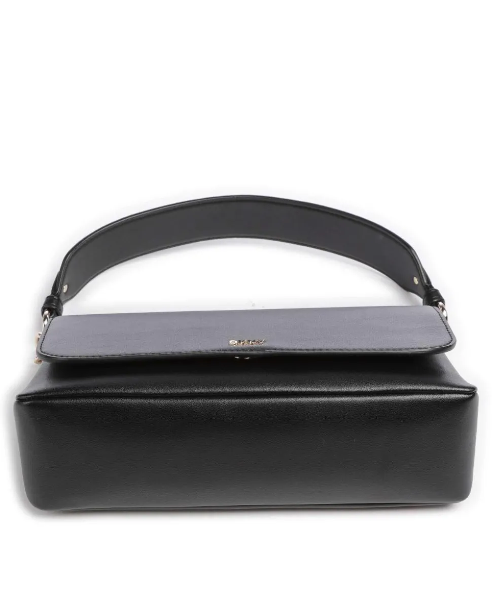 Milano The Village Schultertasche fein genarbtes Rindsleder schwarz