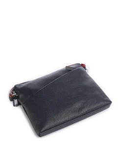 Milano Umhängetasche genarbtes Leder dunkelblau