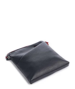 Milano Umhängetasche genarbtes Leder dunkelblau