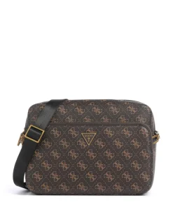 Milano Umhängetasche Lederimitat dunkelbraun