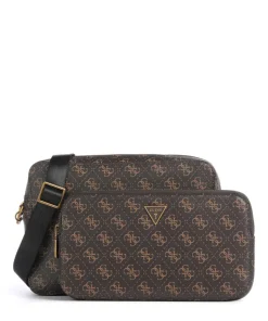 Milano Umhängetasche Lederimitat dunkelbraun