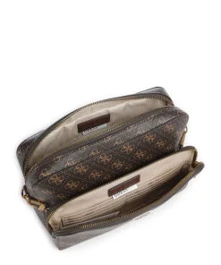 Milano Umhängetasche Lederimitat dunkelbraun