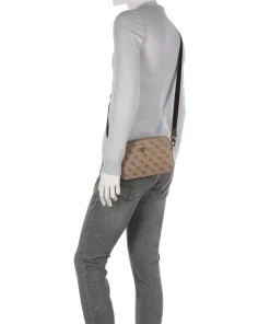 Milano Umhängetasche Lederimitat hellbraun