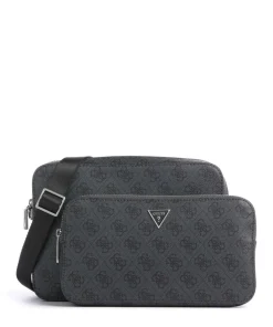 Milano Umhängetasche Lederimitat schwarz