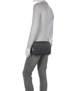 Milano Umhängetasche Lederimitat schwarz