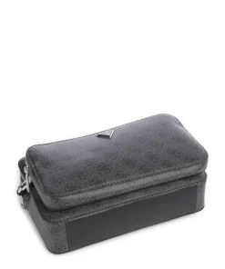 Milano Umhängetasche Lederimitat schwarz