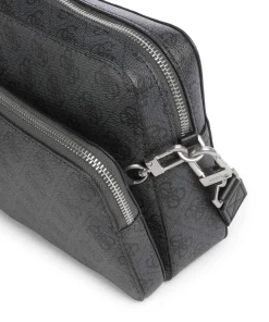 Milano Umhängetasche Lederimitat schwarz