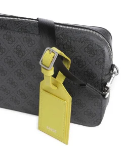 Milano Umhängetasche Lederimitat schwarz