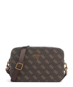 Milano Umhängetasche Lederimitat dunkelbraun