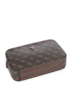 Milano Umhängetasche Lederimitat dunkelbraun