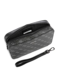 Milano Umhängetasche Lederimitat schwarz