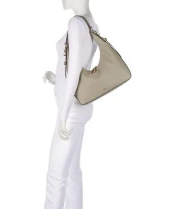 Mindy Beuteltasche genarbtes Rindsleder stein