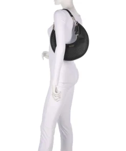 Mirema Schultertasche Lederimitat schwarz