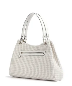 Mirema Shopper Lederimitat beige/weiß