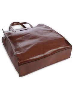 Mirra Shopper fein genarbtes Rindsleder braun