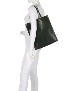 Mirra Shopper Rindsleder dunkelgrün